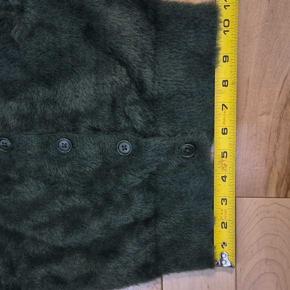 Sunday Best Women's Size XS Forest Green Fuzzy Cardigan - Picture 6 of 6